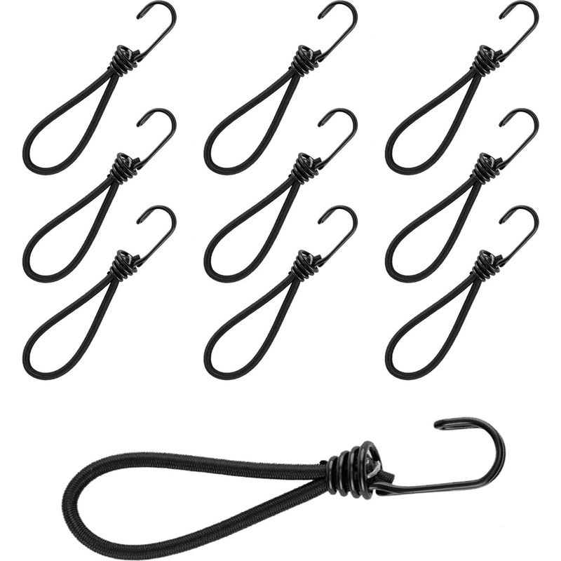 (10 Stück) Spannhaken 15 Cm, Multifunktionaler Spannhaken, Elastischer Spannhaken Für Campingzelt, Für Campingplane, Anhängerplane, Poolabdeckung