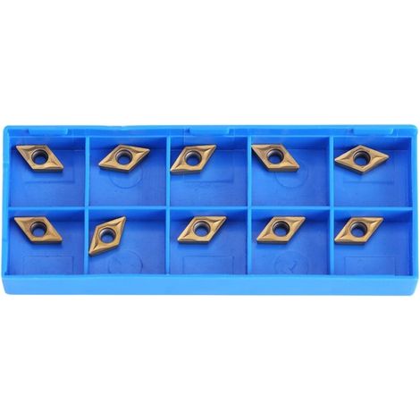 10 Stück Cnc-hartmetall-einsätze, Drehwerkzeuge Für Drehmaschinen, Mit Box, Zubehör Für Metalldrehmaschinen, Dcmt070204 Us735 Dcmt51.51