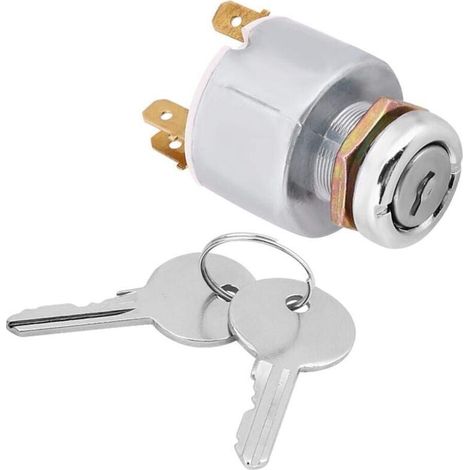 Zündschloss Mit Schlüssel, Motorstartschalter 12v, 3 Stellungen Ein Aus, Mit Universalschlüssel