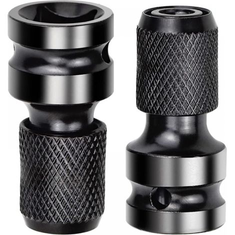 2 Stück Adapter Von 1/2-zoll-vierkant Auf 1/4-zoll, Schlagbohrer-adapter Mit Schnellverschluss Für Schlagschrauber Und Bit-halter