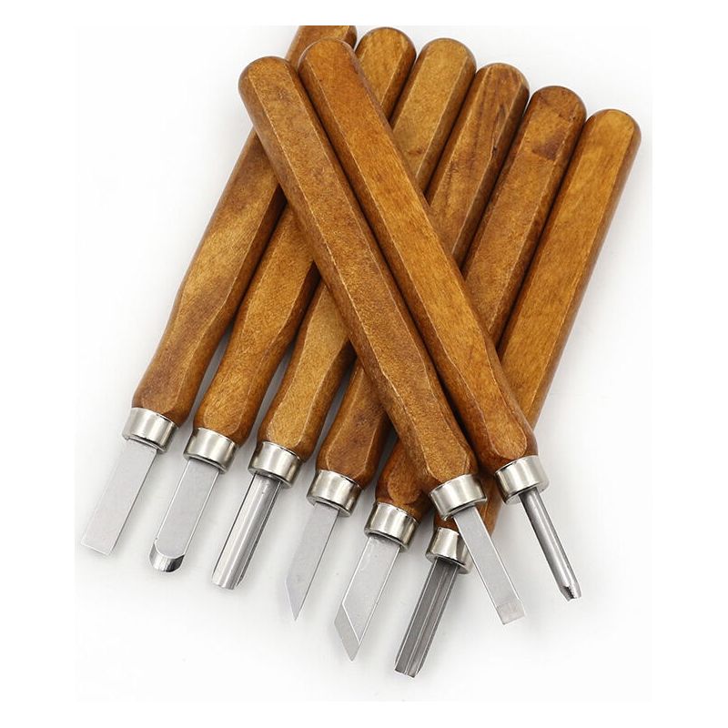 12-teiliges Holzschnitzwerkzeug-set – Professionelle Schnitzeisen Mit Messergriff, Holzskulptur-werkzeuge Für Experten, Tischler Und Anfänger, Inklusive Wetzstein