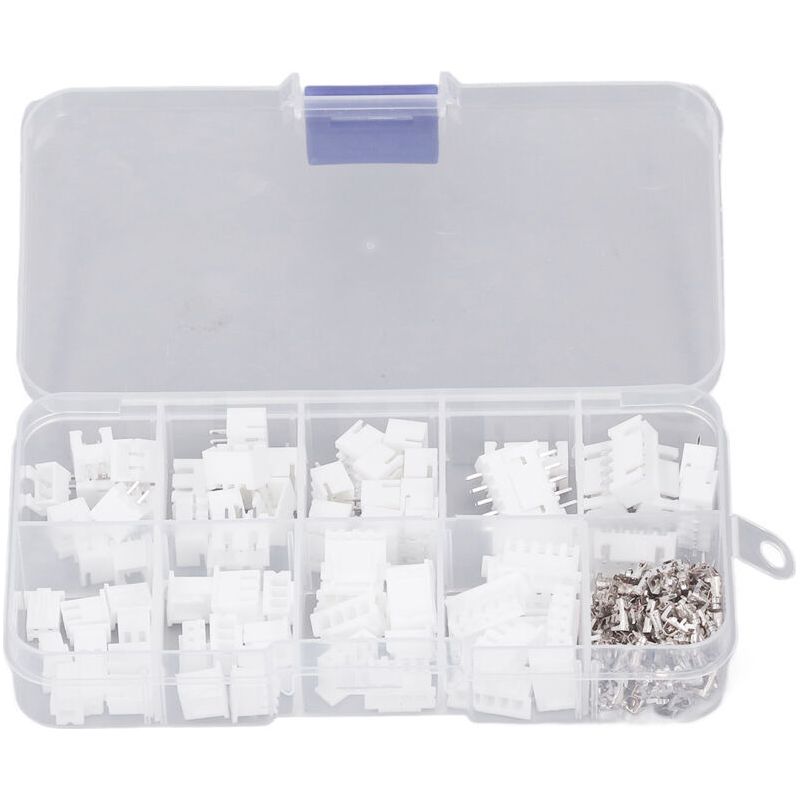 230-teiliges Jst-verbinder-set, Kunststoffgehäuse, Messingkontakte, 2p 3p 4p 5p Xh2.54mm, Set Mit Männlichen Und Weiblichen Gehäusen