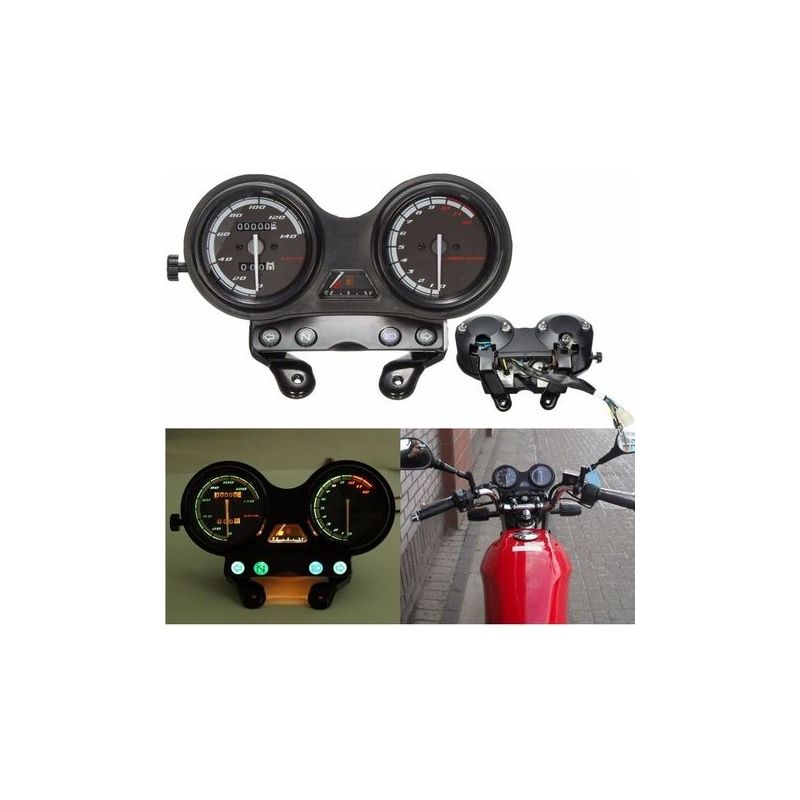 Tachometer, Kilometerzähler Und Geschwindigkeitsmesser In Km/h Für Yamaha Ybr 125 – Optimale Präzision – Kabellänge 20 Cm – 5-poliger Stecker – Ybr125