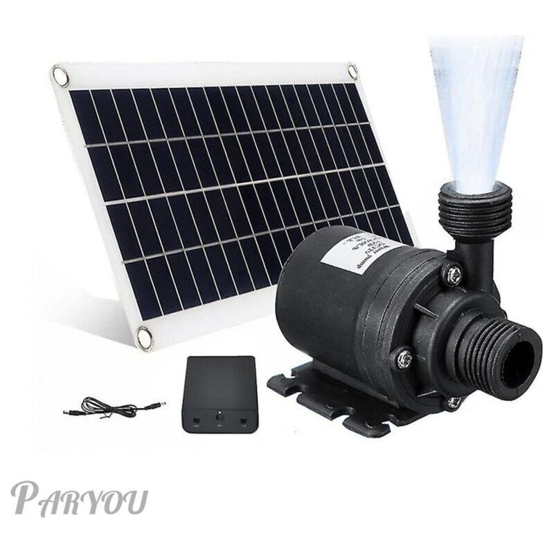 50w Solarpumpe 800l/h Dc 12v – Hoher Durchfluss Für Aquarium Und Garten – Einfache Installation – Materialien Aus Abs Und Metall - Dc12v