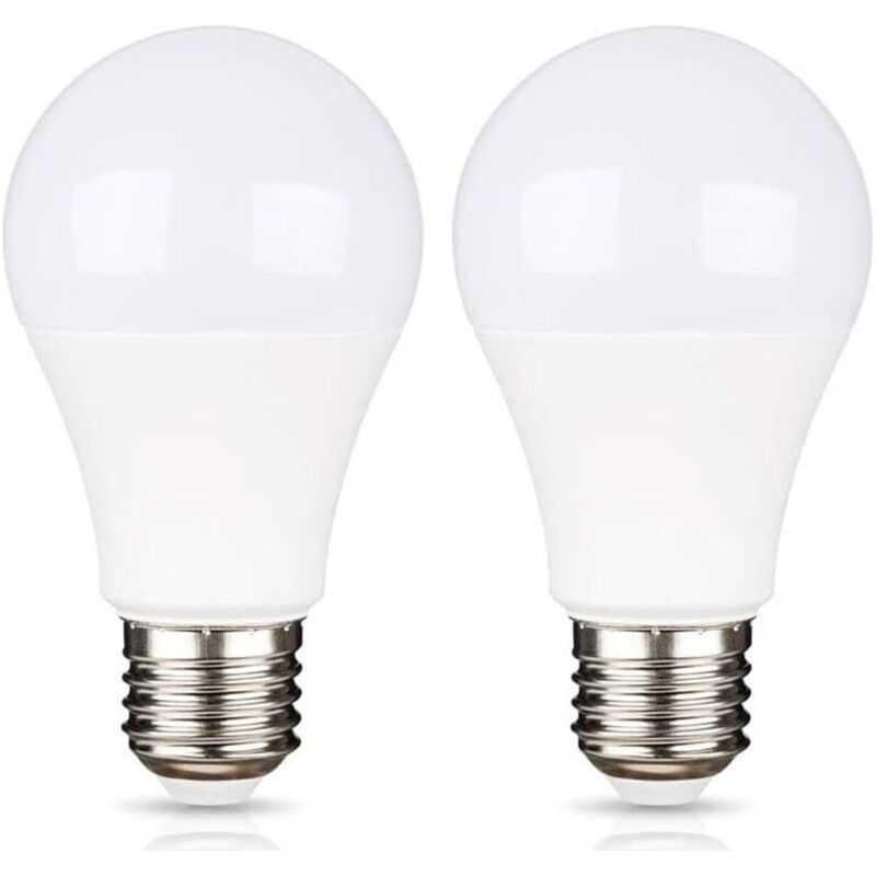 E27 9w 12v Led Kaltweiß 6500k Für Camping, Ersatz Für 75w Halogen, Ac/dc 12v 24v E27 Led-glühbirne Für Solarpanel/garage/garten, Nicht Dimmbar, 2er-pack [energieeffizienzklasse A+]