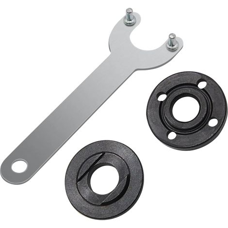 Unterlegscheiben- Und Sicherungsmutter-set Für Winkelschleifer 5/8"-11, Gebogener Metallschlüssel Für Bosch Dewalt, Ersatz Schwarz 224399-1 193465-4 224568-4