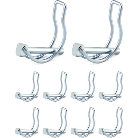 D-förmiger Sicherungsstift – Verzinkter Kohlenstoffstahl – 10er Pack – Maße 6 X 45 Mm Für Anhänger-anhängerkupplungen