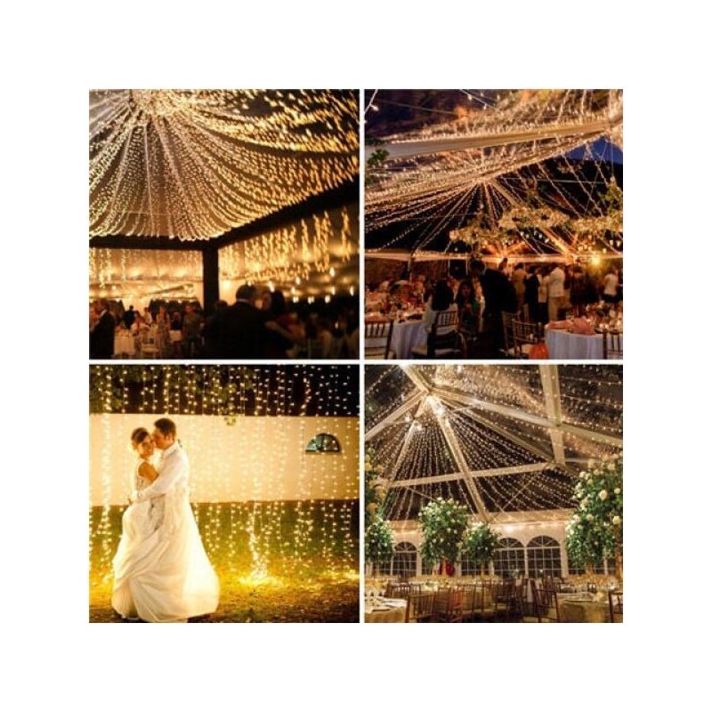 Außen- Und Innenlichterkette, 100 M 600 Led Weihnachtsbaum-lichterkette Mit Stecker, Modi, Wasserdicht, Weihnachtsbeleuchtung Für Draußen, Dekoration Für Zimmer, Weihnachtsbaum, Weihnachten, Hochzeit,
