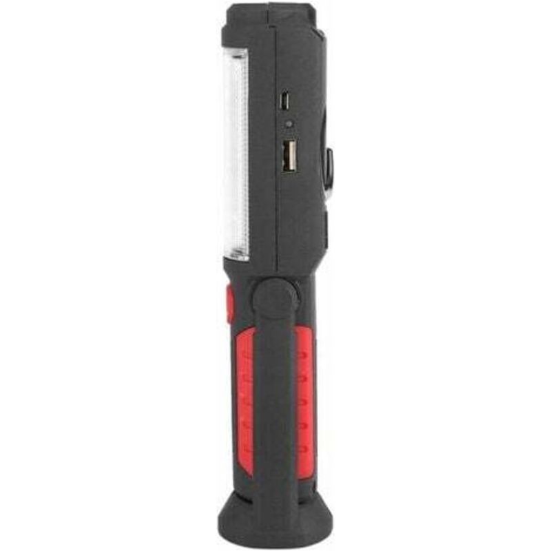 Led-arbeitsleuchte Mit 360-grad-drehhaken, Wiederaufladbare 3-w-cob-led-taschenlampe, Magnetische Notfall-arbeitsleuchte Für Garage, Werkstatt Und Camping