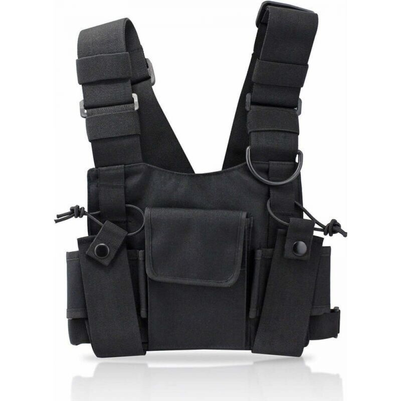 Tasche Für Funkgeräte, Nylon-geschirr-taschen Rucksack-pack Holster Für Bidirektionale Radios, Tragetasche Halter Mit Verstellbarem Schultergurt Für Polizei, Produktionswerkstatt
