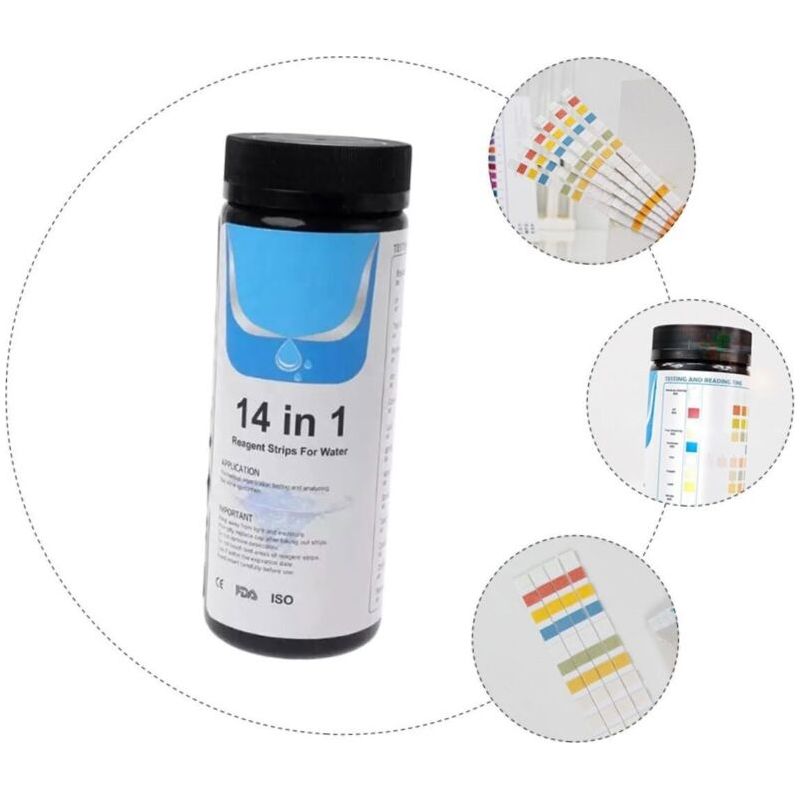 14-in-1 Trinkwassertest-set – Wassertest Für Brunnen- Und Leitungswasser – 50 Teststreifen – Prüft 14 Wichtige Parameter