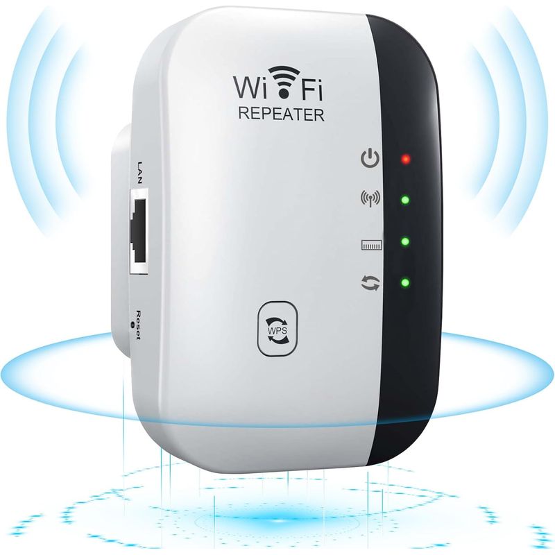 Leistungsstarker 300-mbit/s-wlan-repeater, 2,4-ghz-wlan-verstärker, Wlan-bereichsverstärker, Kabelloser Wlan-extender Mit Ethernet-anschluss, Wlan-extender, Wlan-booster, Wps-schutz