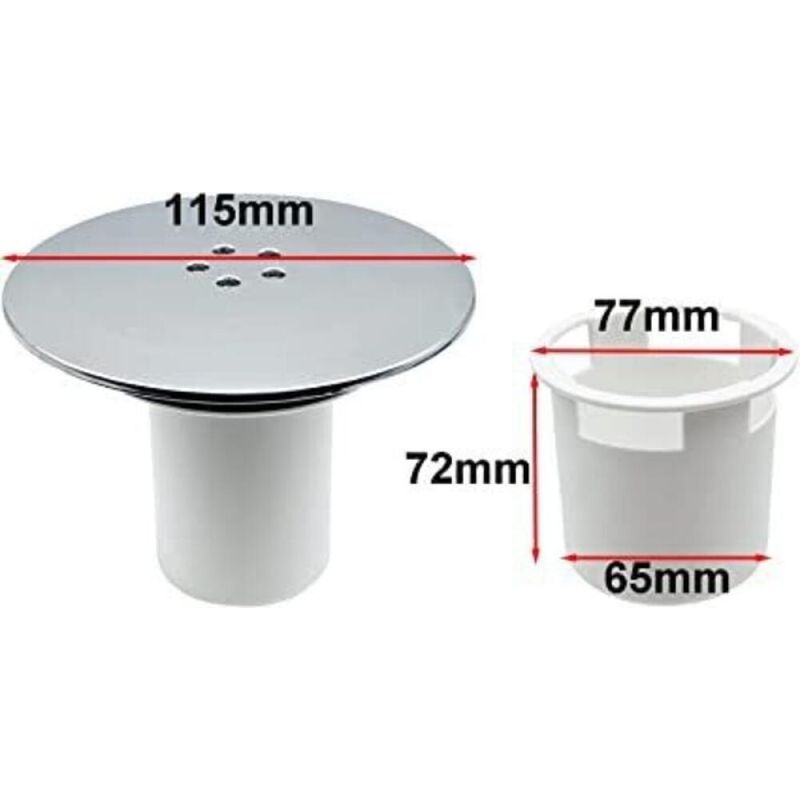 Bonde Douche, Duschabdeckung 90 Mm/115 Mm, Ersatz Für Duschrinnendeckel