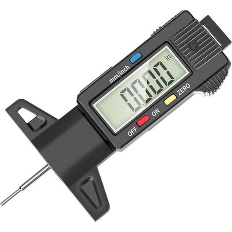 Digitale Reifentiefenlehre, Reifentiefenmesser Mit Großem Lcd-display, Profiltiefenmesser Für Motorrad, Auto Und Lkw In Zoll/mm