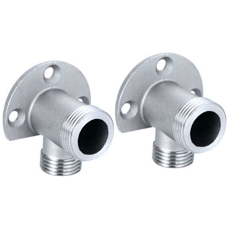 Installationsset Für Aufputzarmatur – Verchromtes Kupfer – Gewinde 1/2 Npt X G 3/4 – Adapter Für Außendusche Enthalten