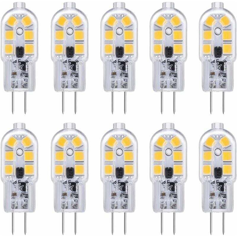 10er-pack Led-g4-lampen 12 V 2 W Kaltweiß 6000 K 200 Lm Küchenabdeckung Für Wohnmobile, Nicht Dimmbar