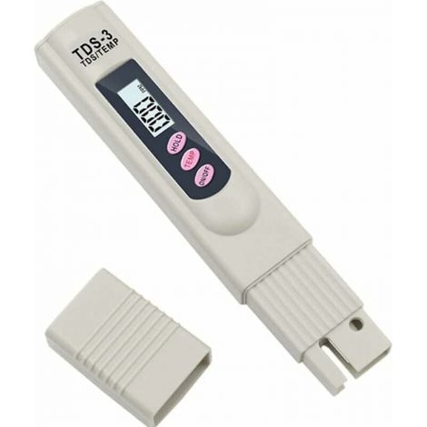 Tds-3 Wasserqualitätstester, Tragbarer Digitaler Lcd-messgerät, Wasserqualitätsprüfer Mit Temperatur- Und Ppm-anzeige, Reinheitsmesser Für Trinkwasser 0-9990 Ppm, Geeignet Für Trinkwasser Und Hydrokul