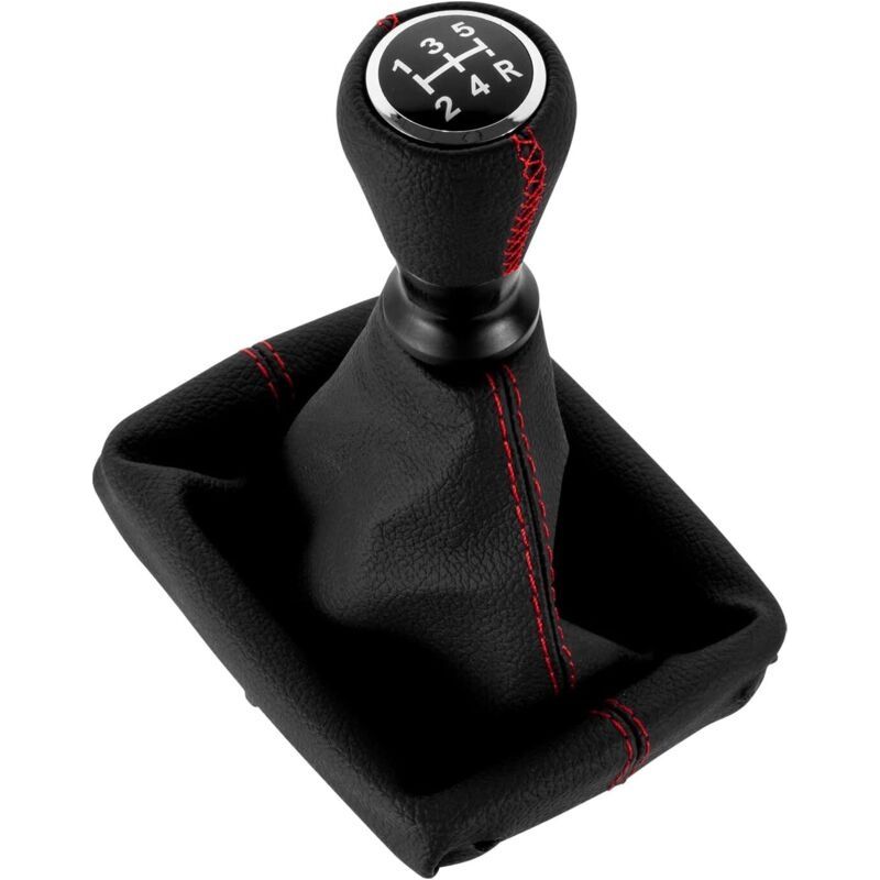 Leder-schaltknopf – Manschette Kompatibel Mit Peugeot 206 406 – Schnelle Und Komfortable Installation – Hochwertige Materialien