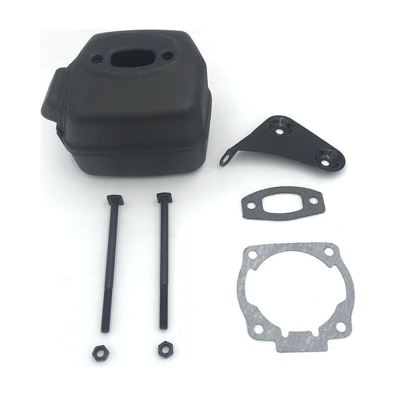 Auspuffschalldämpfer Für Husqvarna Kettensäge 50 51 55 – Einfache Installation – Graues Kunststoffmaterial – Ersatzteil