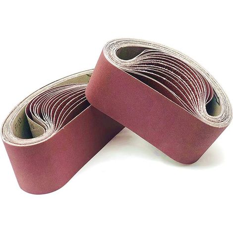 Schleifband 75x533 Mm, 6 Sorten Gemischtes Korn (60/80/120/150/240/320), Satz Schleifbänder Für Bandschleifer, Metall, Holz, Polieren (6 Stück)