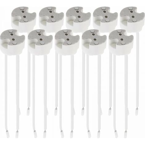 15er Pack Gu5.3-fassung - Gu5.3- Oder Mr16-fassung - Halterung Mit 12v-kabel - Für Leuchten, Lampen Und Glühbirnen Wie Led-, Halogen- Oder Strahlerlampen
