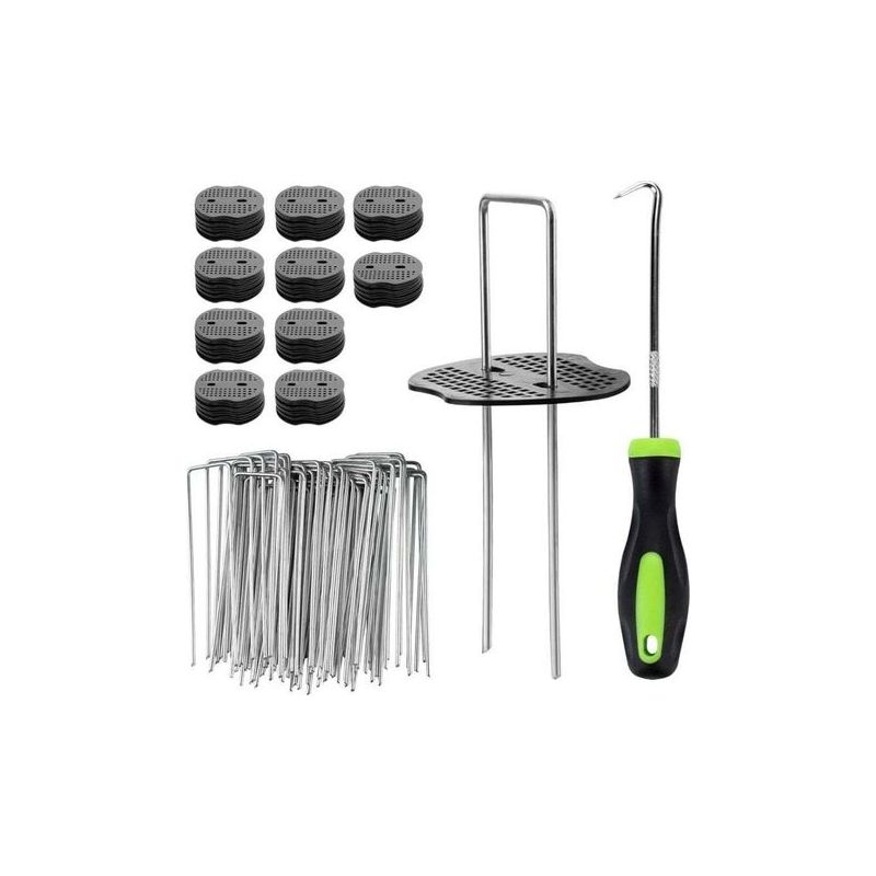100 Gartenheringe Mit Unterlegscheiben Zur Zeltbefestigung 150x36mm Ø 3mm, 100er Pack
