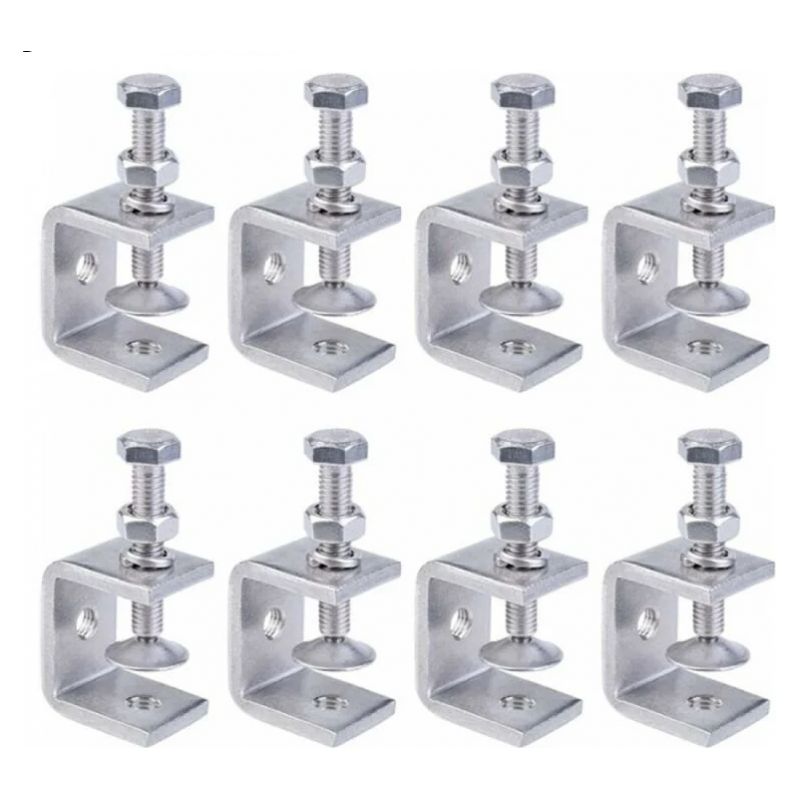 C-schraubzwingen, 8-teiliges Set Robuste C-schraubzwingen Aus Edelstahl 304, Edelstahl C-schraubzwingen, Robuste C-zwinge, Robuste Edelstahlzwinge Für Holzarbeiten, Heimwerken & Reparaturen