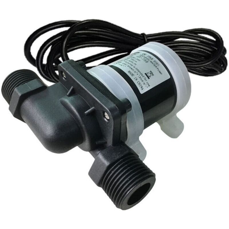 Mini-wasserpumpe 12v – Fördermenge 700l/h – Hydraulikkopf 5m – Temperatur -40 Bis 100℃ – Warmwasserzirkulation