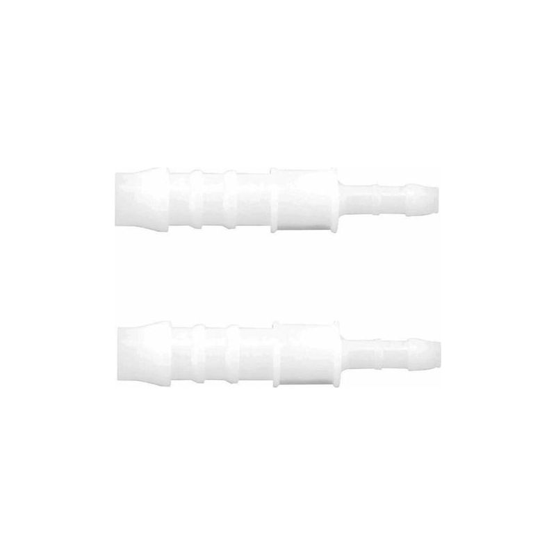 2x Gerader Schlauchanschluss I-form Durchmesser 8mm + 4mm Reduzieradapter Kraftstoffschlauch Für Rasenmäher Traktor Auto Roller
