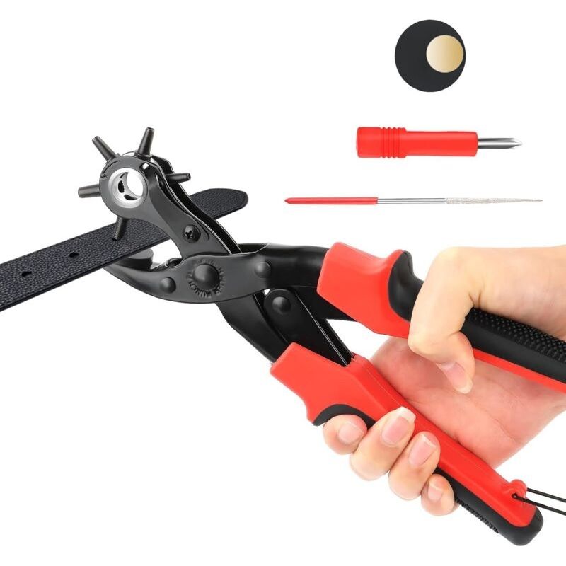 Lochzange Für Gürtel, Lederlochzange, Runde Lochstanze Für Ledergürtel, 2-4,5 Mm, Für Diy-handwerksprojekte