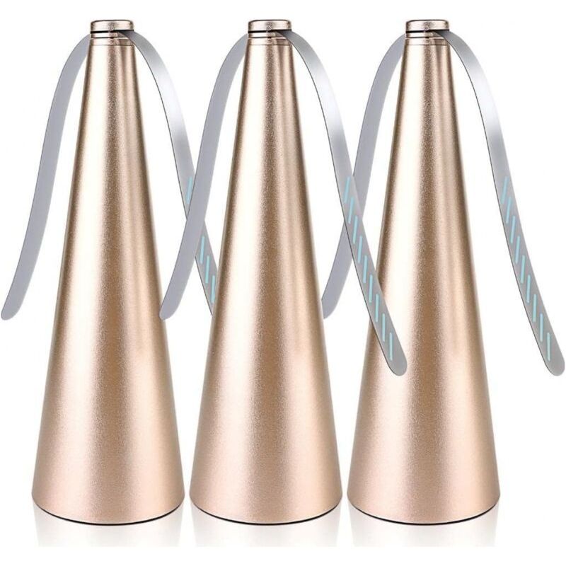 3er-set Fliegenabwehr-ventilatoren – Elegantes Design – Hält Insekten Von Mahlzeiten Im Freien Fern – Funktioniert Im Schatten Und In Der Sonne