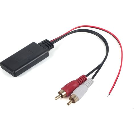 Universeller Adapter Für Drahtloses Bluetooth-modul, Aux-audiokabel Auf 2 Rca, Autoradio-anschluss