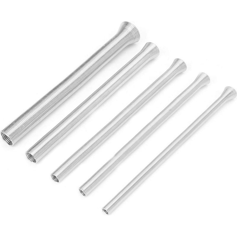 Biegefeder, 5 Stück 21 Cm Biegefeder Für Klimaanlagen, 1/4'', 5/16'', 3/8'', 1/2'' Und 5/8'' Für Kupfer-, Aluminium- Und Dünnwandige Stahlrohre