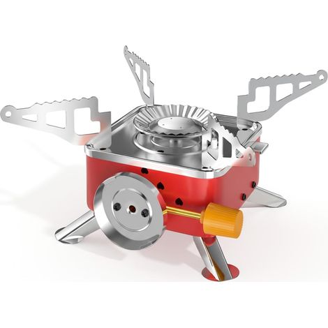 Tragbarer Campingkocher Mit Stabilem, Windfestem Ständer – Ideal Für Camping, Wandern, Kochen Und Vieles Mehr.