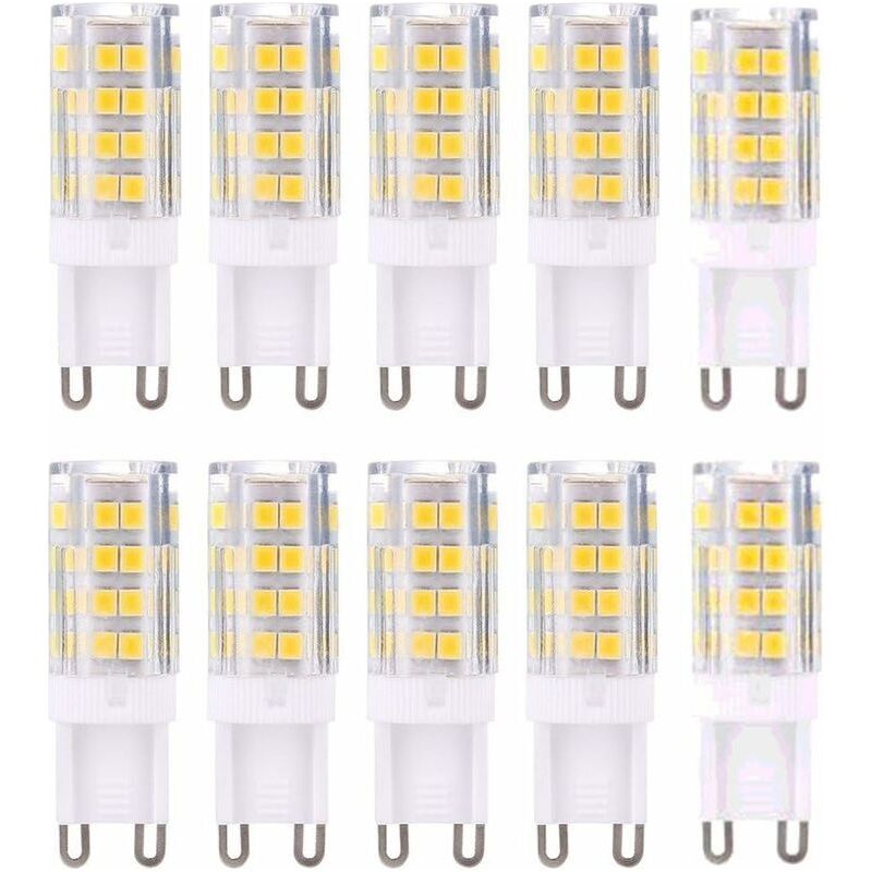 G9 Led Lampe, Warmweiß 3000k, 5w G9 Led Glühbirne, Lichtäquivalent Zu 40w Halogenlampen, 420 Lumen, Nicht Dimmbar, 10er-pack [energieeffizienzklasse A+]