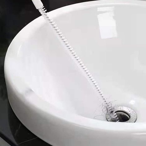 2 Stück Abflussreinigungsbürste, 45 Cm Flexible Reinigungsbürste Zum Entstopfen Von Rohren, Abflussreiniger-werkzeug Für Bad Und Küche (2 Stück)