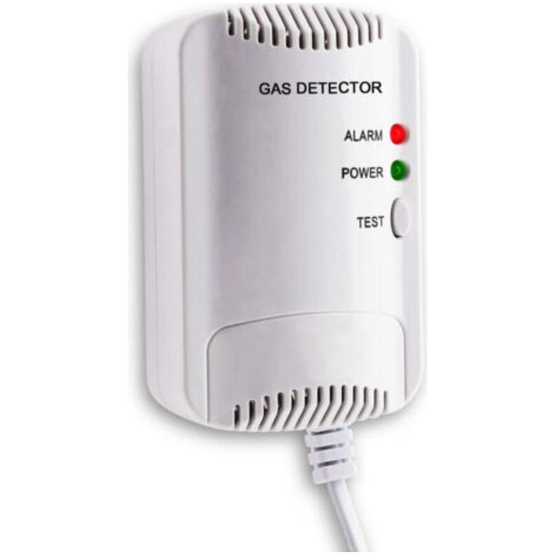 Gasdetektor - Gasleck-sensor Für Lpg/erdgas/kohlegas, Butan-methan-propan-gasmonitor, Stroboskoplicht-warnung, Steckbarer Gasalarm Geeignet Für Die Küche