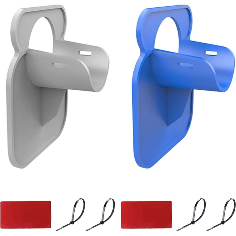2er-set Pool-schlauchhalter, Reißfest, Durchstichsicher, Ermüdungsbeständig – Zubehör Für Aufstellpools – Wartungsausrüstung Für Wasserschläuche (grau + Blau)
