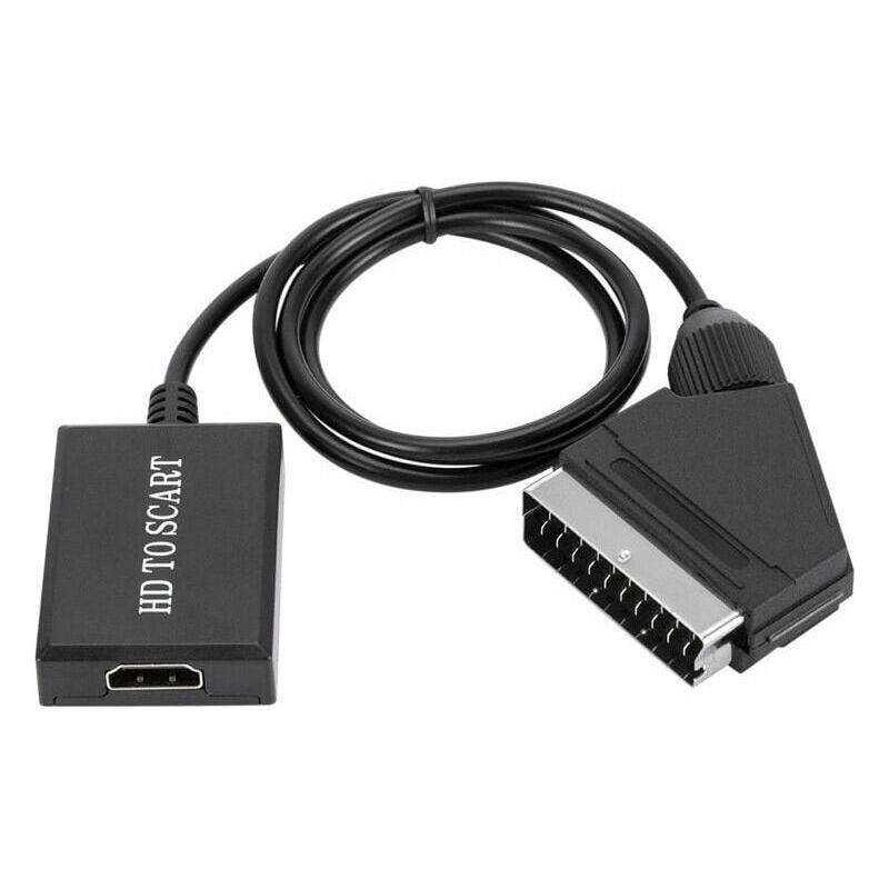 Hdmi-zu-scart-konverter 1080p – Audio-/videoadapter Scart – Kompatibel Mit Ntsc/pal – Plug & Play – Skalierungstechnologie