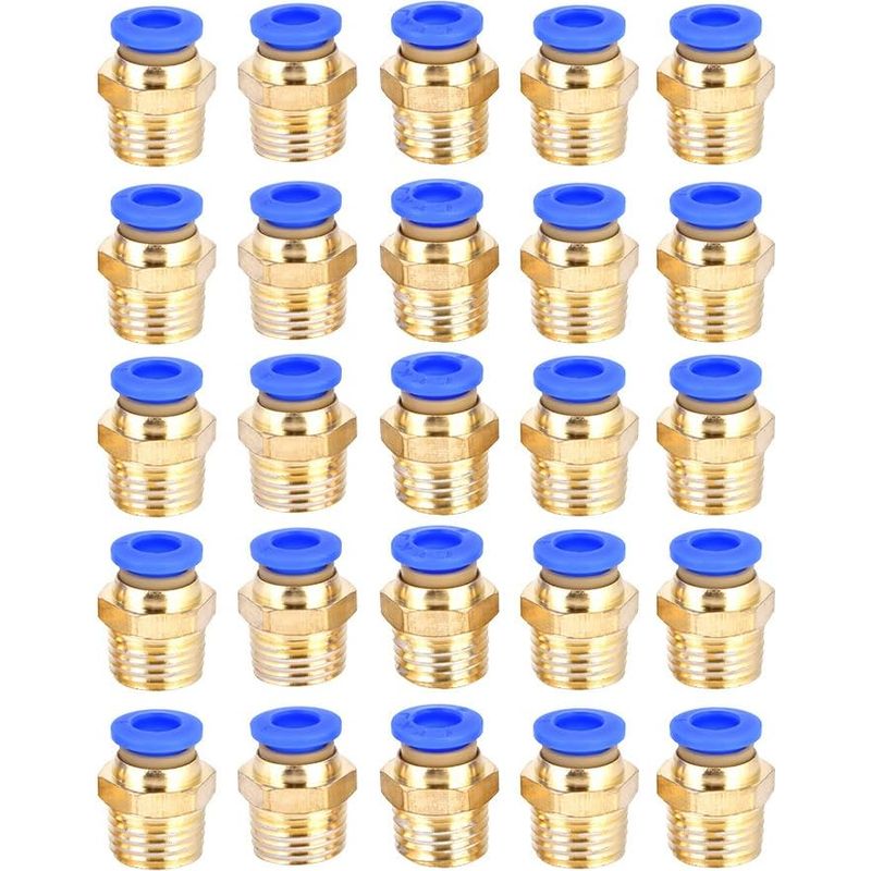 Set Mit 25 Schnellkupplungen G1/4 Pc6-02 Für Pneumatikschläuche Und -werkzeuge