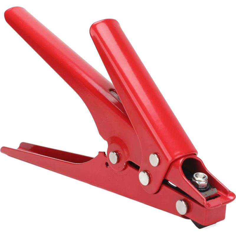Kabelbinder-pistole, Spannzange Mit Einstellbarer Spannung Zum Befestigen Und Abschneiden Von Nylonbindern, Für Elektroarbeiten Und Bauwesen (rot)