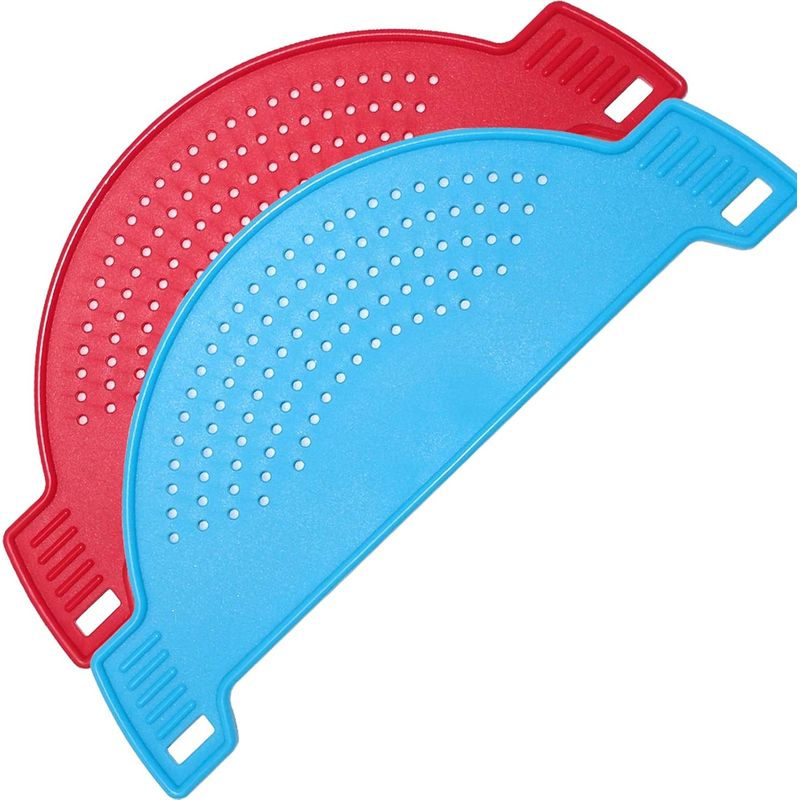 2er-set Plastik-abtropfsiebe In Halbmondform Mit Griff, Hitzebeständig, Für Nudeln, Gemüse, Obst, Küchenutensilien, 28 X 10,4 Cm