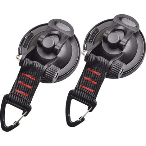 2er-pack Robuste Auto-anker-saugnäpfe Mit Haken Zur Sicherung Von Fahrzeug-seitenvorhängen, Booten, Campingausrüstung Und Zelten