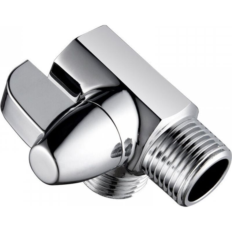 Chromierte 3-wege-duschumstellung Aus Messing, T-förmiges Adaptionsventil G1/2" Für Montierten Duscharm