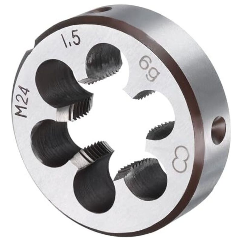 Rundgewinde-schneideisen M24 X 1,5, Metrisches Rechtsgewinde, Aus Legiertem Stahl, Gewindereparaturwerkzeug