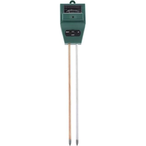3-in-1 Ph-messgerät Für Erde, Boden-ph-tester, Bodentester-kit, Feuchtigkeitsmesser Für Pflanzen, Ph-bodenmessgerät Für Blumen/gras/pflanzen/garten/bauernhof/rasen 290x50x38mm (grün)