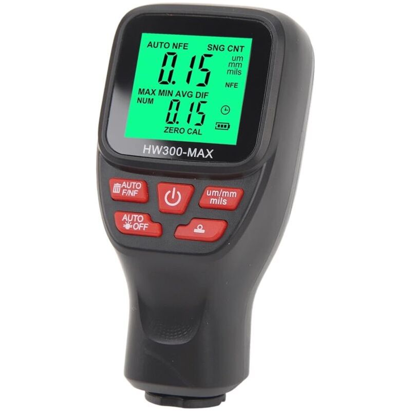 Digitale Lackschichtdickenmessgerät - Autolack-beschichtungstester - Schichtdicke 0-2000 Μm - Originallacktiefe - Messinstrument Schwarz