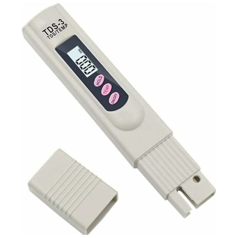 Tds-3 Wasserqualitätsmessgerät, Tragbares Digitales Lcd-messgerät Für Trinkwasser, Temperatur- Und Ppm-stifttester, Reinheitstester Für Wasser 0-9990 Ppm, Für Trinkwasser Und Hydrokultur (misst Kein P