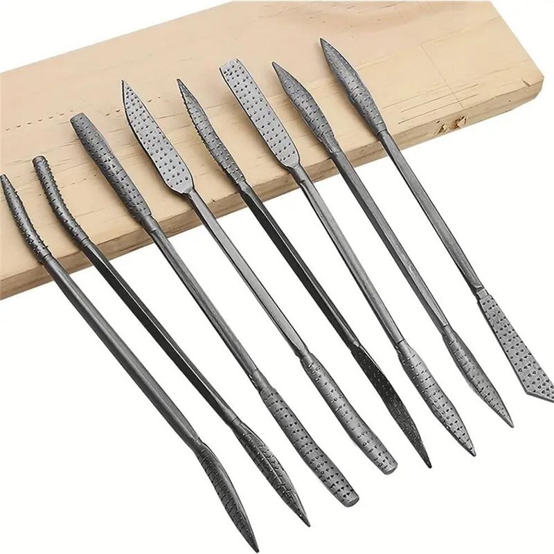 8-teiliges Steinbildhauer-werkzeugset, Meißel Aus Wolframstahl Für Holz Und Stein, Professionelles Künstlerisches Schnitzwerkzeug