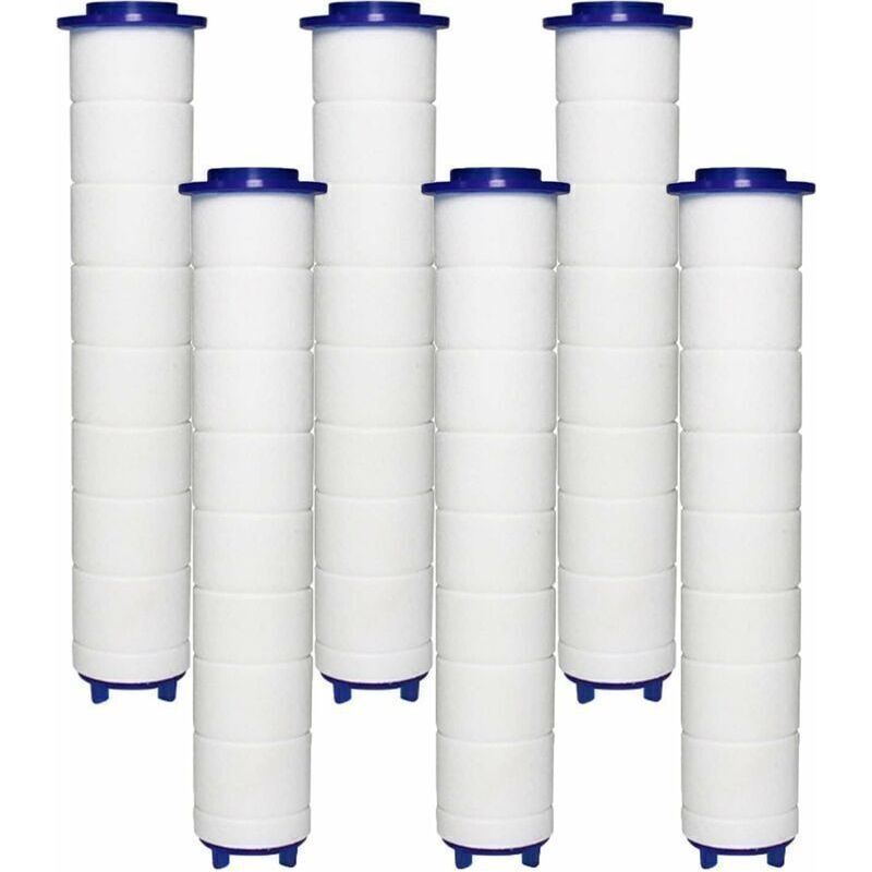 Filter Für Duschkopf, 6 Pp-baumwollfilter, Pp-baumwoll-filterelement Für Handbrause Und Ionisierungsfilter, Für Regenduschkopf